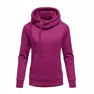 2025 personnalisé grande taille femmes sweats à capuche surdimensionné coton polaire pull hiver à capuche pour dames en gros - Product Image 4