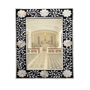 Home Decoration And Bathroom Wall Mounted <b>Hanging</b> Wooden <b>Mirror</b> Frame Top Selling Product Wall <b>Mirror</b> Frame - Product Image 4