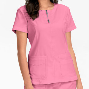 Uniformes médicaux de qualité supérieure pour femmes, chemises de travail à col rond, uniformes médicaux en gros, chemises d'uniforme d'hôpital pour hommes. - Product Image 2