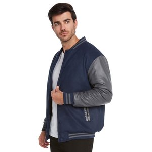 High Quality Men's Varsity Letterman Baseball <b>Jacket</b> with Genuine Leather Sleeves Latest Fashion Design - Product Image 5