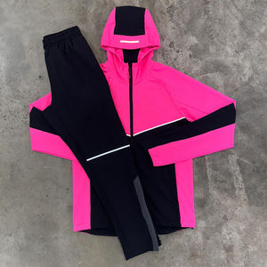 Custom Men's Streetwear Solid Windbreaker Tracksuit Set with Hoodie and Sweatpants High Quality <b>100</b>% <b>Nylon</b> Winter Fashion - Product Image 5