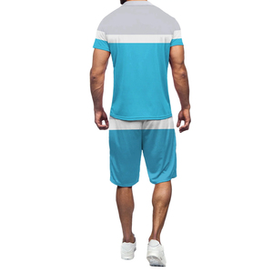Shorts de sport respirants à la mode pour hommes, coupe ajustée, deux tons, pour un usage décontracté en plein air, vente en gros - Product Image 2