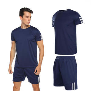 ชุดเสื้อผ้าผู้ชายผ้าฝ้ายระบายอากาศได้ดีแห้งเร็วชุดเสื้อผ้าสำหรับวิ่งจ๊อกกิ้งผ้าฝ้าย100% สำหรับฤดูร้อน - Product Image 6