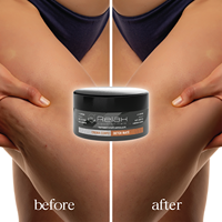 Crème corporelle nourrissante détoxifiante anti-cellulite au thé vert et au chocolat, marque privée, 250 ml |   OEM/ODM