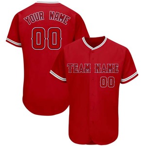 Camisetas de béisbol con botones sublimados personalizados, ropa deportiva Vintage transpirable de secado rápido, uniforme de béisbol, poliéster Spandex, nombre del equipo - Product Image 1