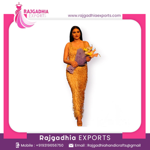 Robes de soirée de luxe à perles pour femmes, robes de fête élégantes, exportations pour les bals et les mariages - Product Image 2