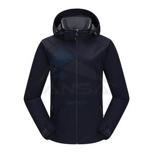 Chaqueta Softshell Ligera para Mujer, Impermeable, Cortavientos, con Capucha Desmontable, Forro Polar, Aislante - Product Image 1