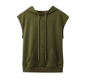 Best Offer Custom Pullover <b>Hoodies</b> for Men Any Size Boxy Fit Hoodie without Zipper <b>Sleeveless</b> <b>Hoodies</b> for Men - Product Image 1