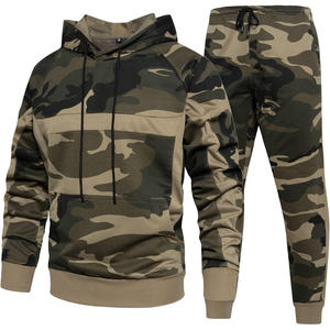 Chándal con Logotipo Personalizado al por Mayor, Nuevo Diseño, Crea Tu Propio Chándal Deportivo de Poliéster Estilo Camuflaje para Hombre, Conjuntos Deportivos para Correr - Product Image 1
