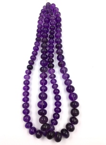 Collar de Cuentas de Amatista Natural, Cuentas Lisas para Joyería Fina, Piedras Preciosas Naturales - Product Image 5