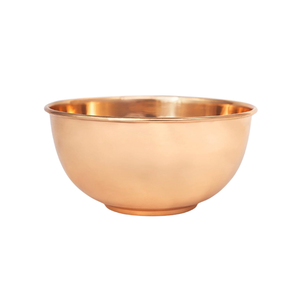 Ustensiles de cuisine et vaisselle de luxe Bols à mélanger en cuivre pur avec décoration en acier pour les cadeaux alimentaires et la collection - Product Image 1