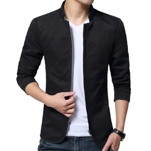 <b>Men's</b> Plus Size Slim Fit Stand Collar Canvas Bomber <b>Jacket</b> Casual Winter Windbreaker Waterproof Eco-Friendly High Street Style - Product Image 2