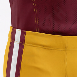 Ensemble de maillot de football américain personnalisé à col en V pour club de jeunes, en tissu polyester, imprimé par sublimation, compression, performance - Product Image 5