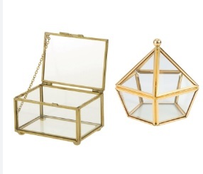 Hình dạng không đều kim loại trang sức trường hợp tùy chỉnh thiết kế Fancy kích thước nhỏ handmade Stylish giá bán buôn kim loại trang sức trường hợp - Product Image 6