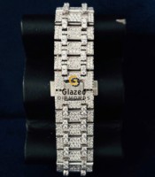 Montre de luxe pour homme de qualité supérieure avec diamants cultivés en laboratoire VVS, mouvement automatique à quartz ETA, verre de 41 mm, acier inoxydable, poussoir