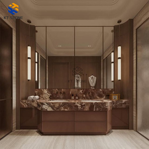 KT STONE Meuble <span class=keywords><strong>de</strong></span> salle <span class=keywords><strong>de</strong></span> bain moderne en pierre naturelle, avec manteau <span class=keywords><strong>de</strong></span> cheminée en marbre poli, étanche, pour hôtels et appartements, à usage exclusif - Product Image 4