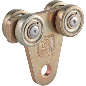 Roulettes de meubles en acier galvanisé jaune 45 kg pour assemblage de rouleaux profilés 100-1110 - Product Image 1