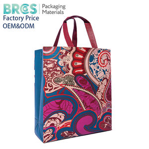 Bolsa de compras no tejida ecológica personalizada con logotipo Impresión de comestibles reutilizable - Product Image 1