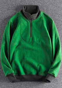 Sweat-shirt à fermeture éclair sur le côté avec tissu en polaire doux, coupe confortable, conçu pour un usage décontracté, vêtements de travail et approvisionnement en vêtements en gros - Product Image 5