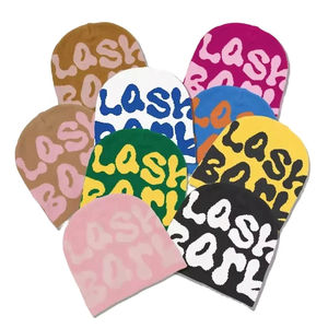 Gorro de Invierno Deportivo de Alta Calidad, Gorro de Punto con Diseño Jacquard Y2K, Gorro sin Puños con Logotipo Personalizado - Product Image 1