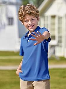 100% algodón de alta calidad al por mayor verano niños Polo camisa de manga corta Retro ropa deportiva personalizada bebé algodón Polo camisetas - Product Image 3