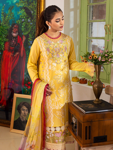 Traje Gharara Kameez Dupatta de tres piezas tela de césped paquistaní/indio al por mayor indio Pakistán Shalwar Kameez servicio OEM - Product Image 3