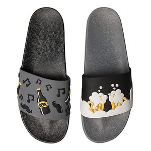Dedoles Bath House pour l'été, tongs à bout ouvert, nombreux motifs amusants : Livres, Café, Chat, Pizza, Teckel, Renard, Panda, Dauphin, Cadeau, Couleur, Bière - Product Image 1