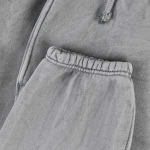 กางเกงยีนส์ขาบานสำหรับผู้ชายกางเกงวินเทจฟอกสีกรดกางเกงวอร์มขาบานสไตล์สตรีท - Product Image 4