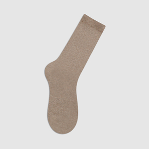 Chaussettes mi-mollet en coton pour femmes, respirantes, tricotées, chaussettes habillées, design classique haut de gamme, couleur unie, confortables, style coréen - Product Image 4