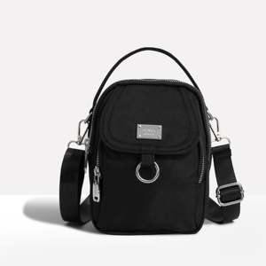 Sac à bandoulière Iris élégant pour femme, style preppy/vintage/japonais/bohème, double fermeture éclair, chaîne, cuir perlé/PU pour l'été - Product Image 1