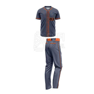 Uniforme de Béisbol Personalizado al por Mayor con Colores Personalizados, Material de Poliéster Transpirable, Logotipo Personalizado para Equipos Adultos - Product Image 2