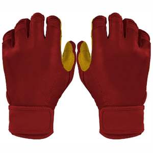 Gants de frappe de baseball professionnels personnalisés avec votre propre logo, pour hommes adultes, en cuir durable, pour l'entraînement sportif, softball - Product Image 1