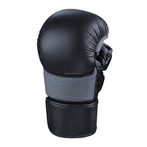 Gants de combat MMA Dwelt Gears Pro en cuir PU, demi-doigts, rembourrage renforcé, entraînement de combat, sparring, fermeture auto-agrippante, qualité supérieure - Product Image 3