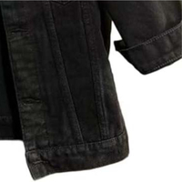 Erkek Beyaz Kot Slim Fit Ceket İşlemeli Düğme Patchwork Tasarım Özel Logo Rüzgar Geçirmez Yüksek Kalite Pamuk/Polyester
