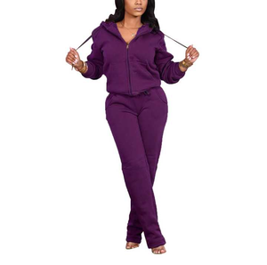 Fabricante de ropa, trajes deportivos para mujer, chándal para niñas, traje de jogging para mujer, conjunto de 2 piezas, ropa deportiva, chándal de invierno para mujer - Product Image 3