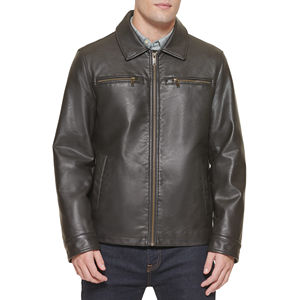 Veste en cuir pour homme de haute qualité 2026, en cuir de vache, col montant, veste de motard, vêtements décontractés, veste en cuir pour homme - Product Image 5