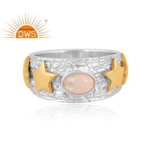 Best Quality Fine Sterling <b>Silver</b> Natural Ethiopian <b>Opal</b> Gemstone Statement <b>Ring</b> Custom Jewelry Manufacturer - Product Image 2