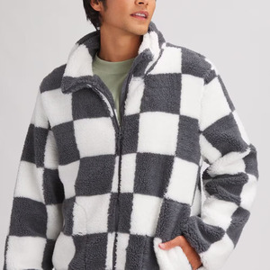 Veste d'hiver surdimensionnée pour homme à col montant en polaire Sharpha, personnalisable OEM, haute qualité, prix fabricant raisonnables - Product Image 4