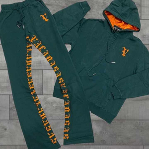 ชุดวอร์มสองชิ้นสำหรับผู้ชายได้รับความนิยมพร้อมฮู้ดและกางเกงวิ่งผ้าคอตตอนพิมพ์ลายอนิเมะสำหรับสไตล์สตรีทลำลอง - Product Image 6