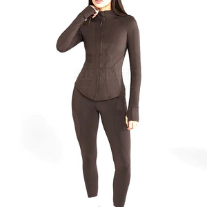 Pakistan Made Women's Lightweight Yoga <b>Jacket</b> Best Quality with New Design Breathable and Front Logo for <b>Workout</b> - Product Image 1