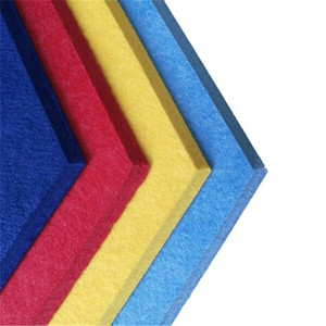 Pannello fonoassorbente decorativo in poliestere da parete 9mm 100% riciclare il pannello fonoassorbente in poliestere - Product Image 5