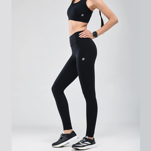 Women's High Waist Nylon Spandex <b>Legging</b> Comfortable Soft Stretch <b>Knitted</b> Fabric Full-Length Seamed <b>Legging</b> - Product Image 4