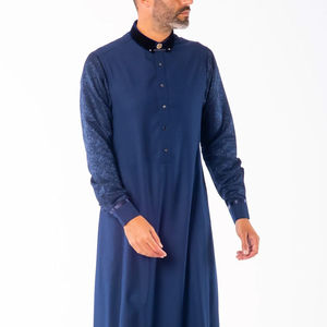 2024 dernière conception de haute qualité hommes Jubbah Thobe Logo personnalisé grande taille haut respirant meilleure vente en gros prix personnalisé - Product Image 3