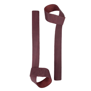 Sangles de levage en cuir de vachette de qualité supérieure, personnalisables, poids de poignet robustes, antidérapantes, respirantes, confortables, durables et légères - Product Image 4