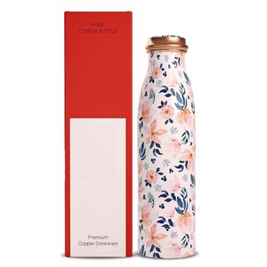 Smooth Grey Design Pure Copper Water <b>Bottle</b> Suitable for Birthday Gift Best Selling Drinkware Article Available for Selling - Product Image 6