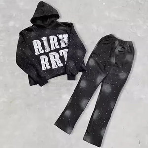 Latest Design <b>Distressed</b> Embroidery Tracksuit Comfortable Fit <b>Top</b> Selling <b>Distressed</b> Embroidery Tracksuit - Product Image 3