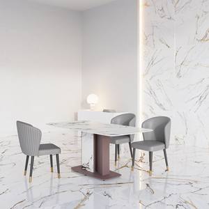 Mesa de Comedor de Mármol Contemporánea Bordeaux, Diseño Estable para el Hogar - Product Image 5