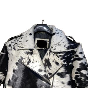 Chaquetas Exclusivas de Cuero Genuino para Mujer, Piel de Vaca Auténtica, Transpirable, con Cuentas de Lona, Impermeable, Reversible, Artesanía Premium - Product Image 3