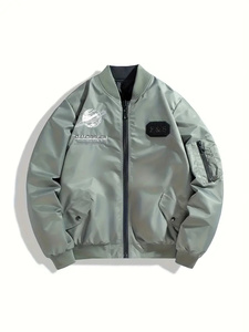 Chaqueta Bomber de invierno para hombre hecha a medida de alta calidad nueva llegada chaqueta de tela de lona - Product Image 6