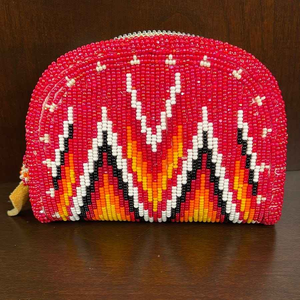 Nouvelle arrivée, porte-monnaie brodé de perles, unisexe, motif artisanal, portefeuille en cuir - Product Image 2